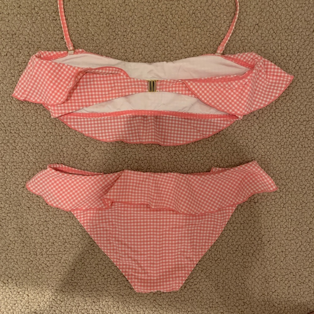 Topshop Pink/White Gingham Bikini - Picture 3 of 4